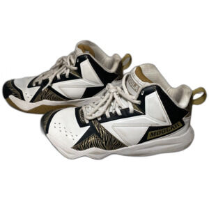 MOOLAH Kicks Basketball Volleyball Black Gold/White Sneakers Shoes Womens Size 6